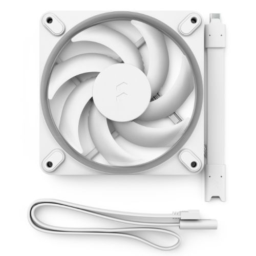 Fractal Design Momentum 12 ARGB 12cm PWM Case Fan, 16 LEDs, FDB Bearing, 350-2200 RPM, 8-pin Connector, White - PC Gear UK