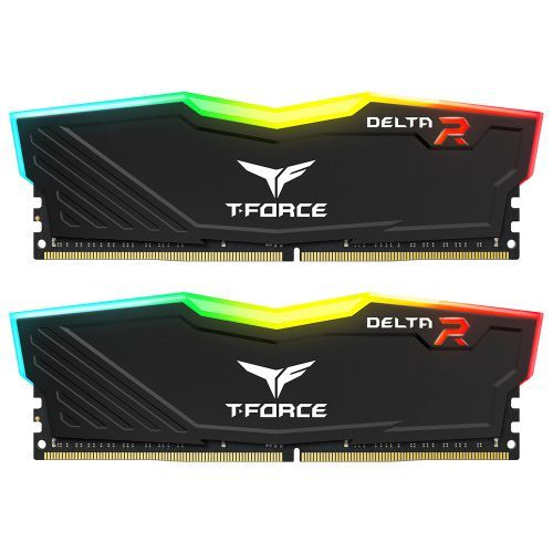 Team T-Force Delta RGB 32GB Kit (2 x 16GB), DDR4, 3200MHz (PC4-25600), CL16, XMP 2.0, DIMM Memory, Black - PC Gear UK