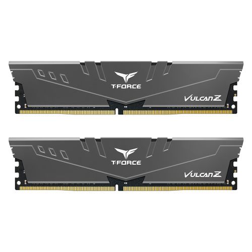 Team T-Force Vulcan Z 32GB Kit (2 x 16GB), DDR4, 3600MHz (PC4-28800), CL18, XMP 2.0, DIMM Memory, Grey - PC Gear UK
