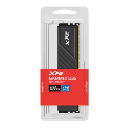 ADATA XPG GAMMIX D35 8GB, DDR4, 3600MHz (PC4-28800), CL18, XMP 2.0, DIMM Memory, Black - PC Gear UK