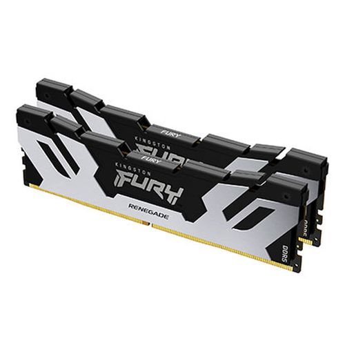 Kingston Fury Renegade 32GB Kit (2 x 16GB), DDR5, 6400MHz, CL32, 1.4V, ECC, XMP 3.0, PMIC, DIMM Memory, Black/Silver - PC Gear UK