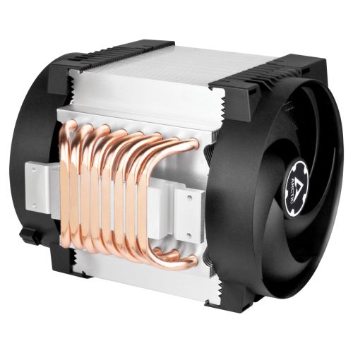 Arctic Freezer 4U-M Rev 2 Multicompatible 4U Single Tower CPU Cooler, Intel/AMD Server CPUs, Continuous Operation, Dual Socket Compatibility, 350W TDP