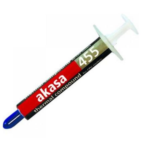Akasa AK-455 Heat Paste, 0.87ml (1.5g) with Syringe, Hi-performance, 2.4 W/mK, OEM - No Spreader or Manual - PC Gear UK