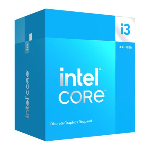 Intel Core i3-14100F CPU, 1700, Up to 4.7GHz, Quad Core, 60W (110W Turbo), 10nm, 12MB Cache, Raptor Lake Refresh, No Graphics - PC Gear UK