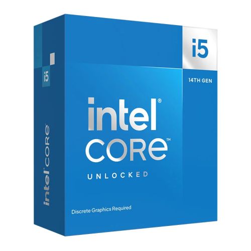 Intel Core i5-14600KF, CPU, 1700, 3.5 GHz (5.3 Turbo), 14-Core, 125W (181W Turbo), 10nm, 24MB Cache, Unlocked, Raptor Lake Refresh, No Graphics, NO HEATSINK/FAN - PC Gear UK