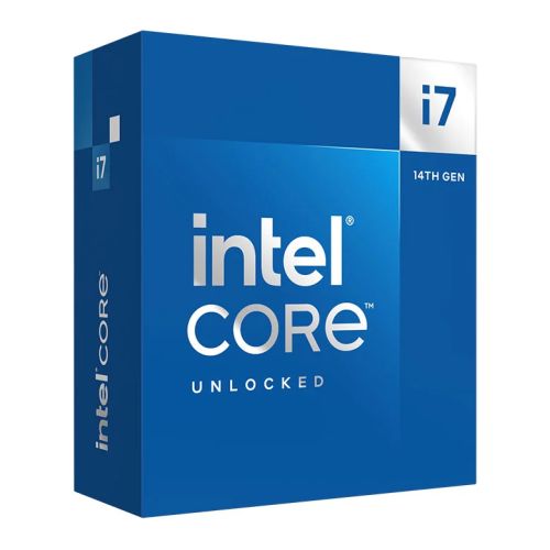 Intel Core i7-14700K CPU, 1700, 3.4 GHz (5.6 Turbo), 20-Core, 125W (253W Turbo), 10nm, 33MB Cache, Unlocked, Raptor Lake Refresh, NO HEATSINK/FAN - PC Gear UK