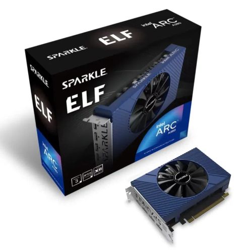Sparkle Intel ARC A380 ELF, 6GB DDR6, PCIe4, HDMI, 3 DP, 2000MHz Clock, Compact Design - PC Gear UK