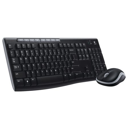 Logitech MK270 Wireless Keyboard and Mouse Desktop Kit, USB, Spill Resistant - PC Gear UK