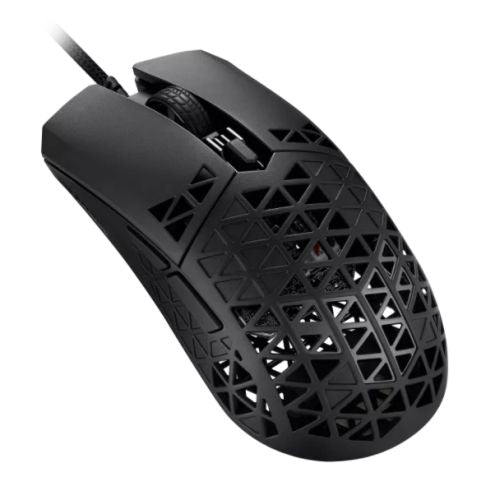 Asus TUF Gaming M4 Air Lightweight Gaming Mouse, 16000 DPI, 6 Programmable Buttons, IPX6, Antibacterial Guard, Pure PTFE feet - PC Gear UK