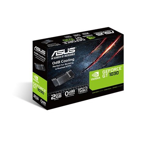 Asus GeForce GT1030, 2GB DDR5, PCIe3, DVI, HDMI, 1506MHz Clock, Silent, Low Profile (Bracket Included) - PC Gear UK