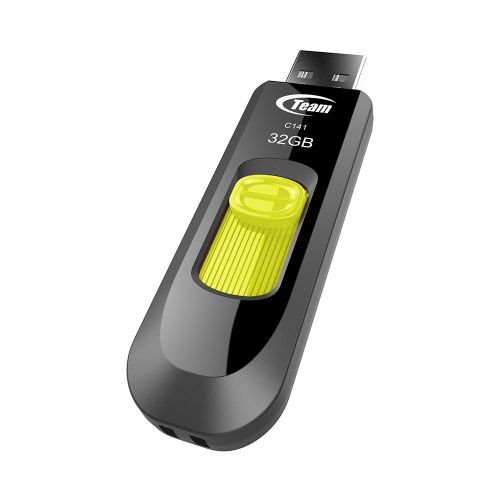 Team C141 32GB USB 2.0 Yellow USB Flash Drive