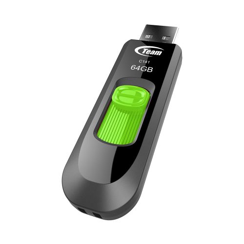 Team C141 64GB USB 2.0 Green USB Flash Drive - PC Gear UK