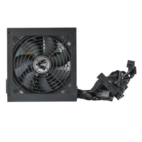 Vida Lite 500W ATX PSU, Fluid Dynamic Ultra-Quiet Fan, Flat Black Cables, Power Lead Not Included, Black
