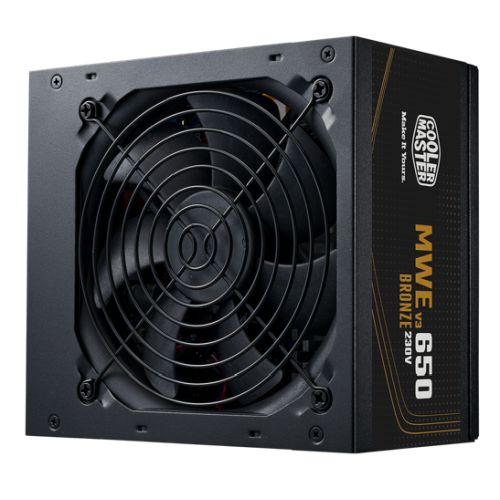 Cooler Master 650W MWE Bronze V3 230V ATX 3.1 PSU, Fully Wired, HDB Bearing Fan, 80+ Bronze - PC Gear UK