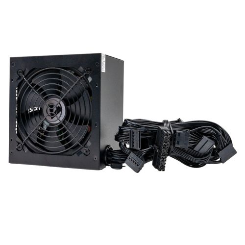 Vida Lite 750W ATX PSU, Fluid Dynamic Ultra-Quiet Fan, PCIe, Flat Black Cables, Power Lead Not Included, Black - PC Gear UK