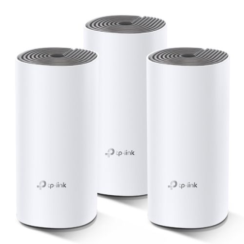 TP-LINK (DECO E4) Whole-Home Mesh Wi-Fi System (3 Pack), Dual Band AC1200, 2 x LAN on each Unit - PC Gear UK