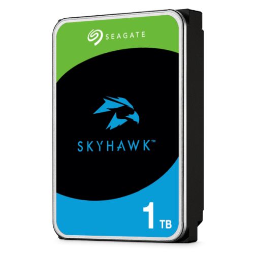 Seagate 3.5", 1TB, SATA3, SkyHawk Surveillance Hard Drive, 256MB Cache, 8 Drive Bays Supported, 24/7, CMR, OEM - PC Gear UK