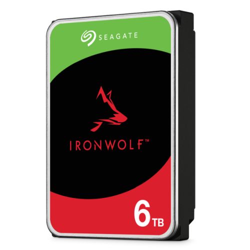 Seagate 3.5", 6TB, SATA3, IronWolf NAS Hard Drive, 5400RPM, 256MB Cache, 8 Drive Bays Supported, OEM - PC Gear UK