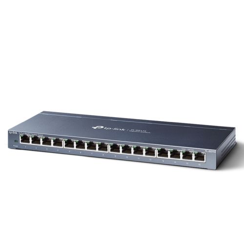 TP-LINK (TL-SG116) 16-Port Gigabit Unmanaged Desktop Switch, Steel Case - PC Gear UK
