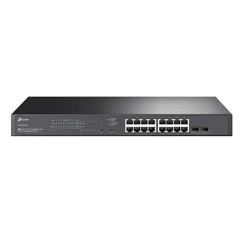 TP-LINK (SG2218P) JetStream 18-Port Gigabit Smart Switch w/ 16-Port PoE+, 2x SFP, IPv6, Centralised Management - PC Gear UK