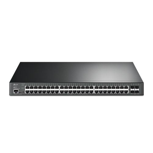 TP-LINK (SG3452XP) JetStream 48-Port Gigabit and 4-Port 10GE SFP+ L2+ Managed Switch with 48-Port PoE+, Rackmountable - PC Gear UK
