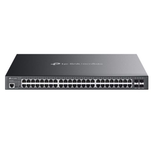 TP-LINK (SG3452XMPP) Omada 48-Port Gigabit and 4-Port 10GE SFP+ L2+ Managed Switch with 40-Port PoE+ & 8-Port PoE++, Rackmountable - PC Gear UK