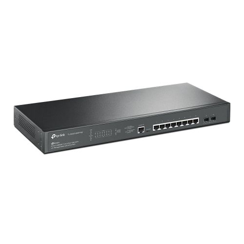 TP-LINK (SG3210XHP-M2) JetStream 8-Port 2.5GBASE-T and 2-Port 10GE SFP+ L2+ Managed Switch with 8-Port PoE+,Rackmountable - PC Gear UK