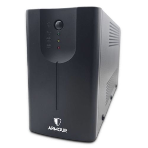 Armour 850VA UPS, 480W, LED Indicators, 2x UK Plug, 2x RJ45, USB - PC Gear UK
