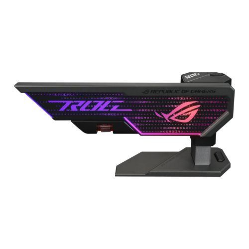 Asus ROG Herculx Graphics Card Holder, 3D ARGB Lightning, Stand Design, Supports Height of 72-128mm, Magnetic Spirit Level - PC Gear UK