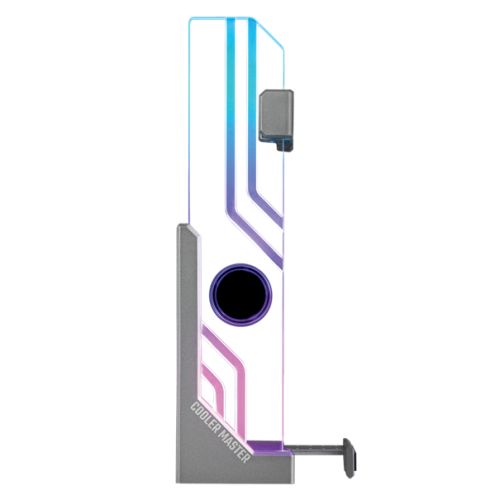 Cooler Master Atlas ARGB GPU Support Bracket, Infinity Mirror Design, Edge-Lit ARGB Tempered Glass, Aluminium Stand