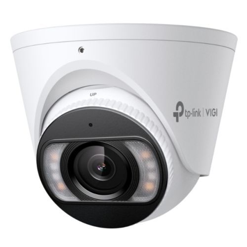 TP-LINK (InSight S485 2.8MM) VIGI 8MP Full-Colour Turret Network Camera w/ 2.8mm Lens, IP67, PoE, AI Detection/Classification, Two-Way Audio, H.265+ - PC Gear UK