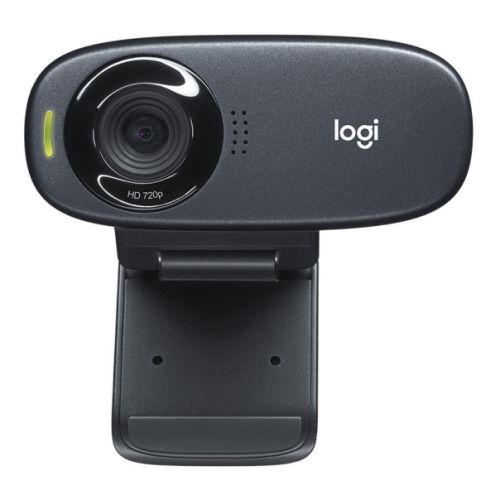 Logitech C310 HD Webcam, HD 720p/30fps, Widescreen HD Video Calling, HD Light Correction, Noise-Reducing Mic, For Skype, FaceTime, Hangouts, WebEx, PC/Mac/Laptop/Macbook/Tablet, Black