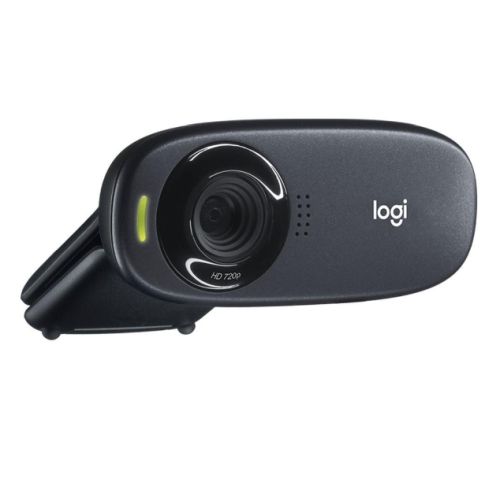 Logitech C310 HD Webcam, HD 720p/30fps, Widescreen HD Video Calling, HD Light Correction, Noise-Reducing Mic, For Skype, FaceTime, Hangouts, WebEx, PC/Mac/Laptop/Macbook/Tablet, Black