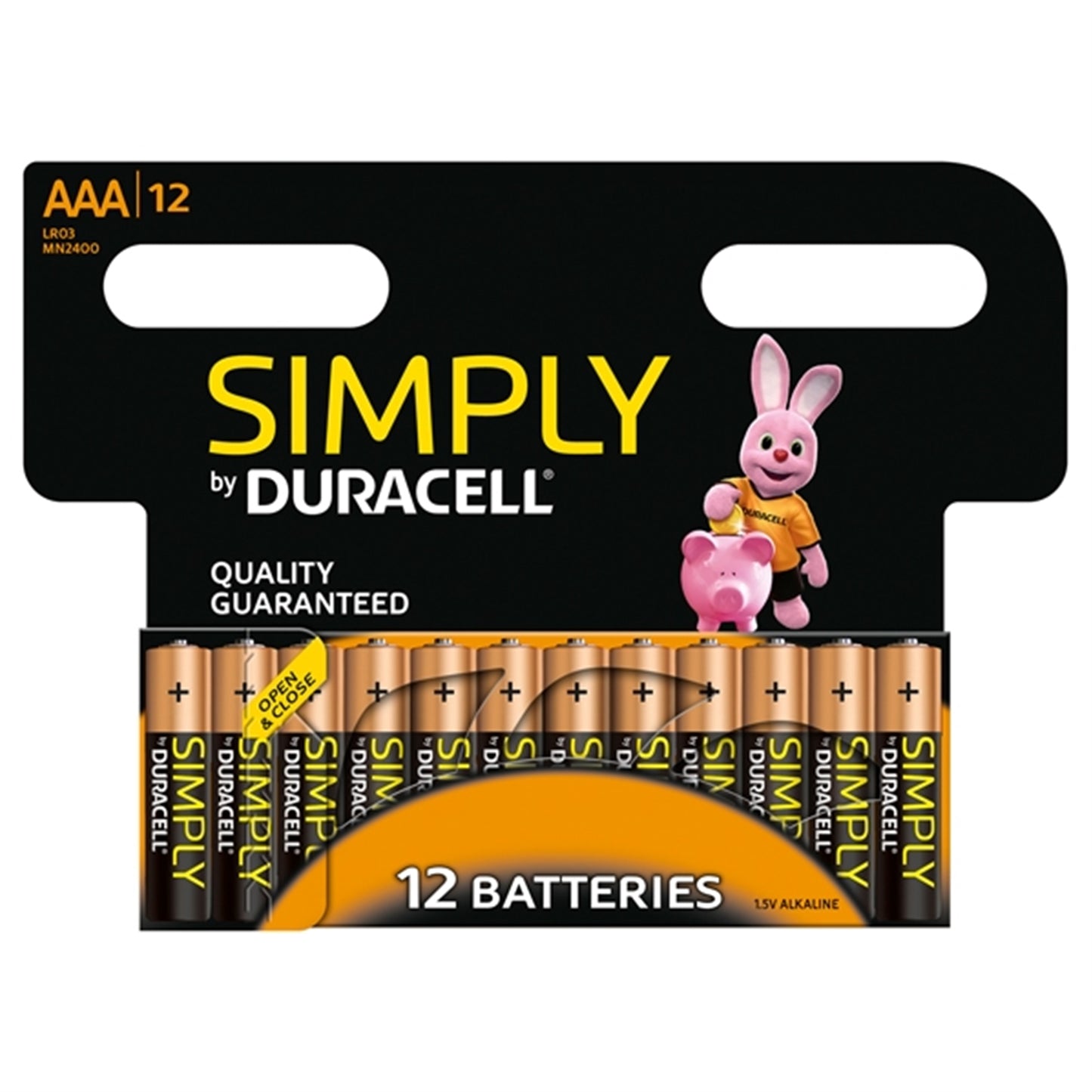Duracell Simply Alkaline Pack of 12 AAA Batteries - PC Gear UK