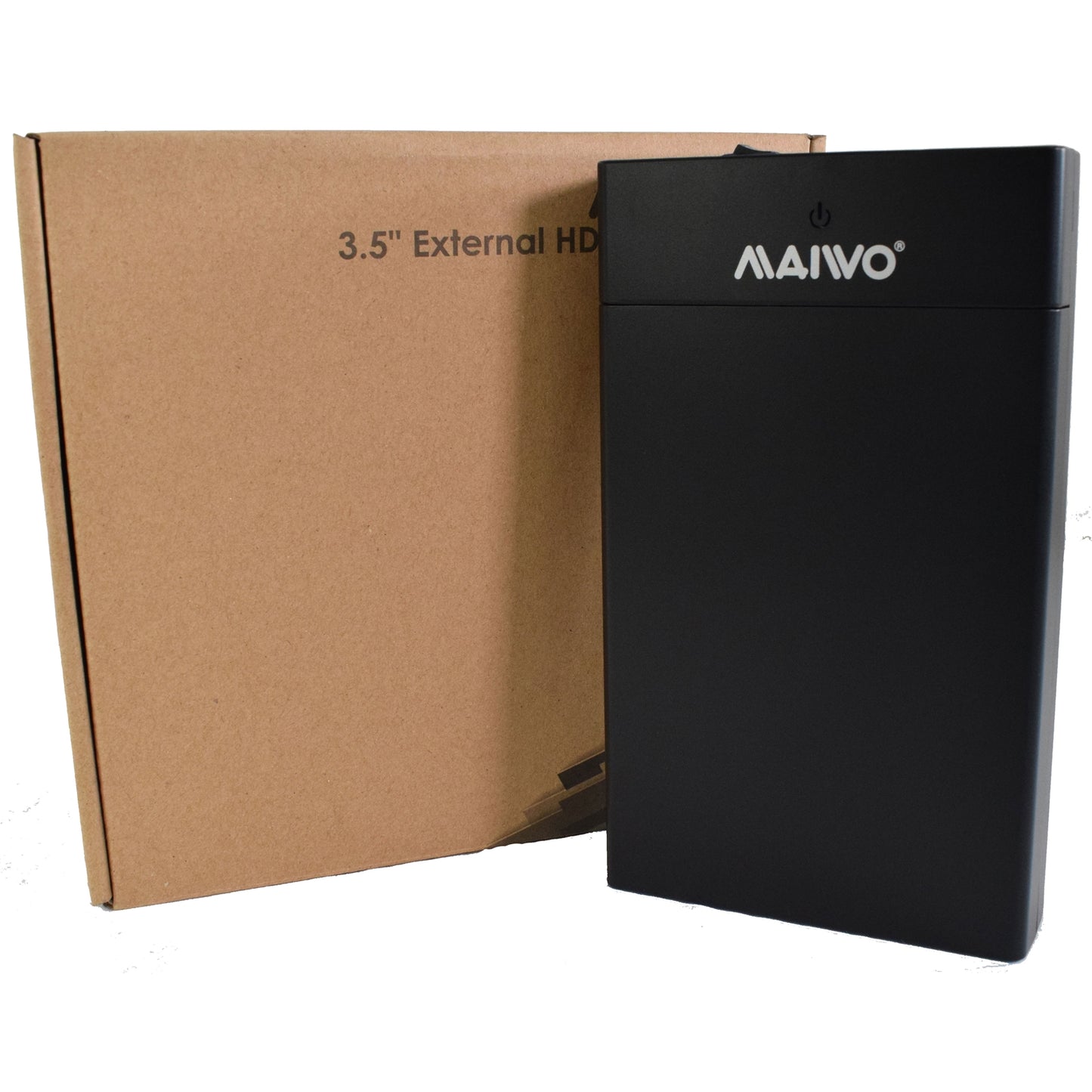 Maiwo USB 3.0 3.5" External Hard Drive Enclosure with Power Adapter - PC Gear UK