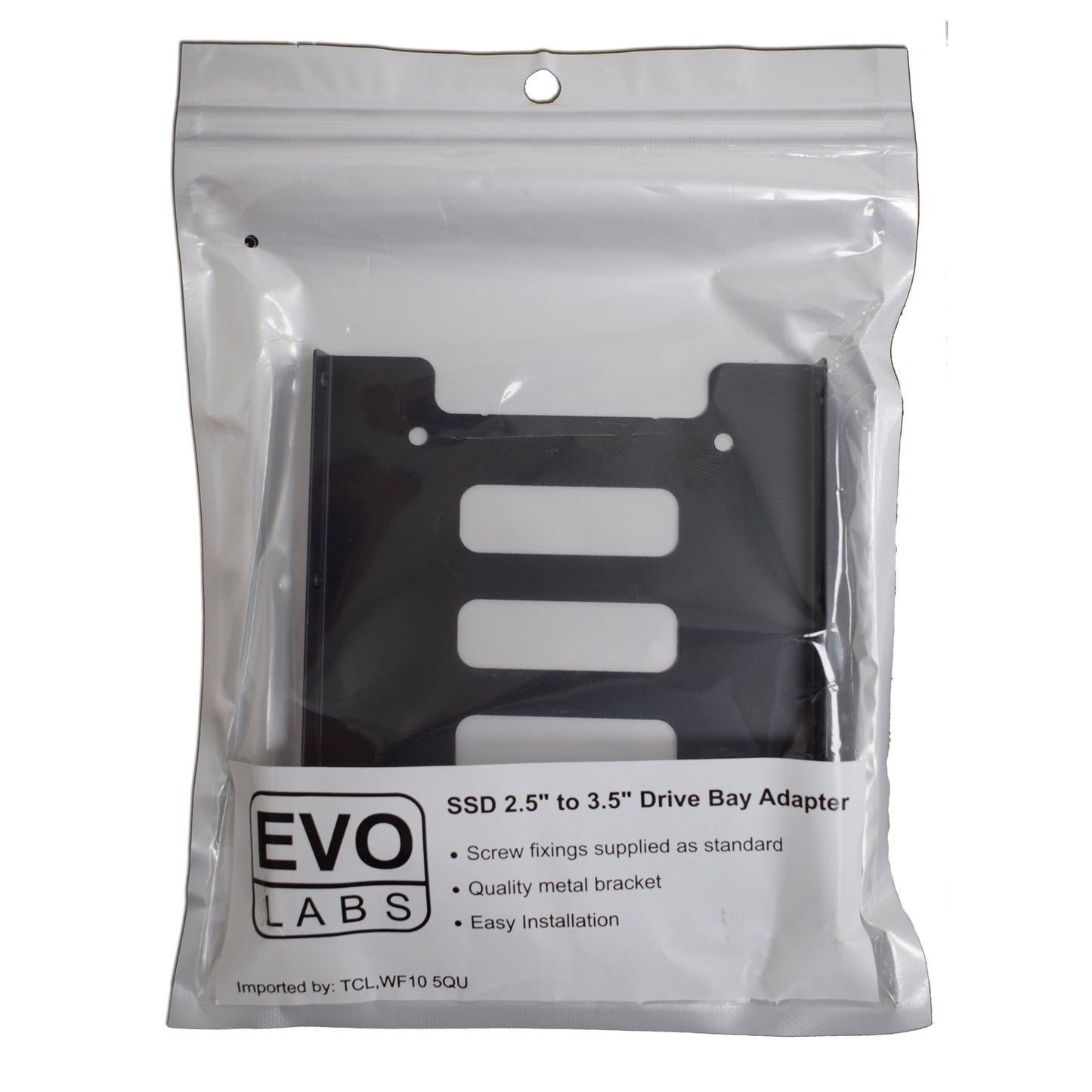 Evo Labs 2.5 INCH to 3.5 INCH Single Internal Drive Bay Adapter, Metal, for 2.5 INCH SSD/HDD - PC Gear UK