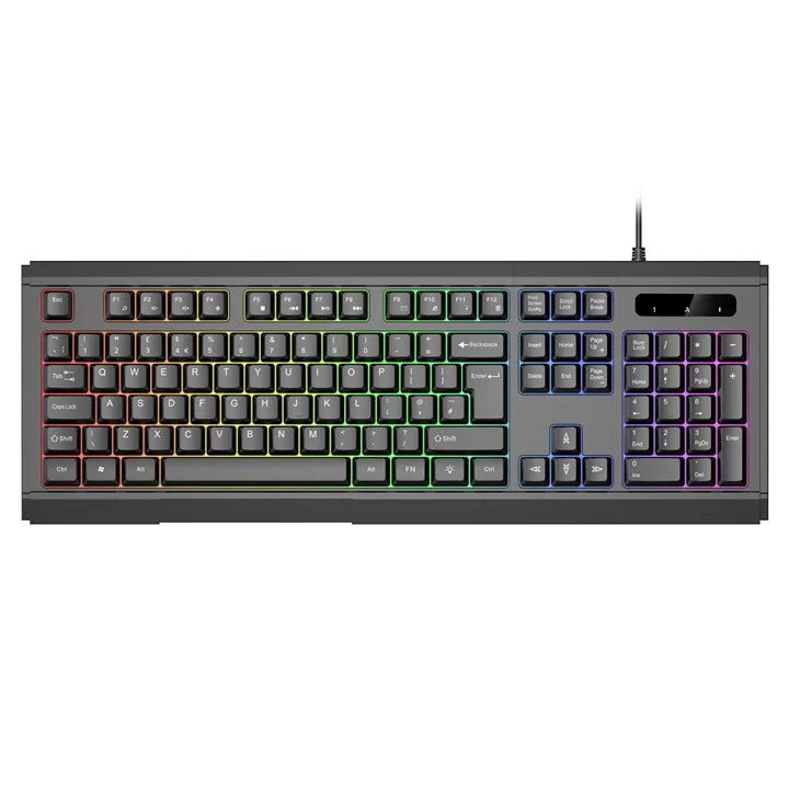 VIDA Gamer 4-in-1 RGB Gaming Kit | Keyboard, Mouse, Headset & Mouse Mat | UK Layout