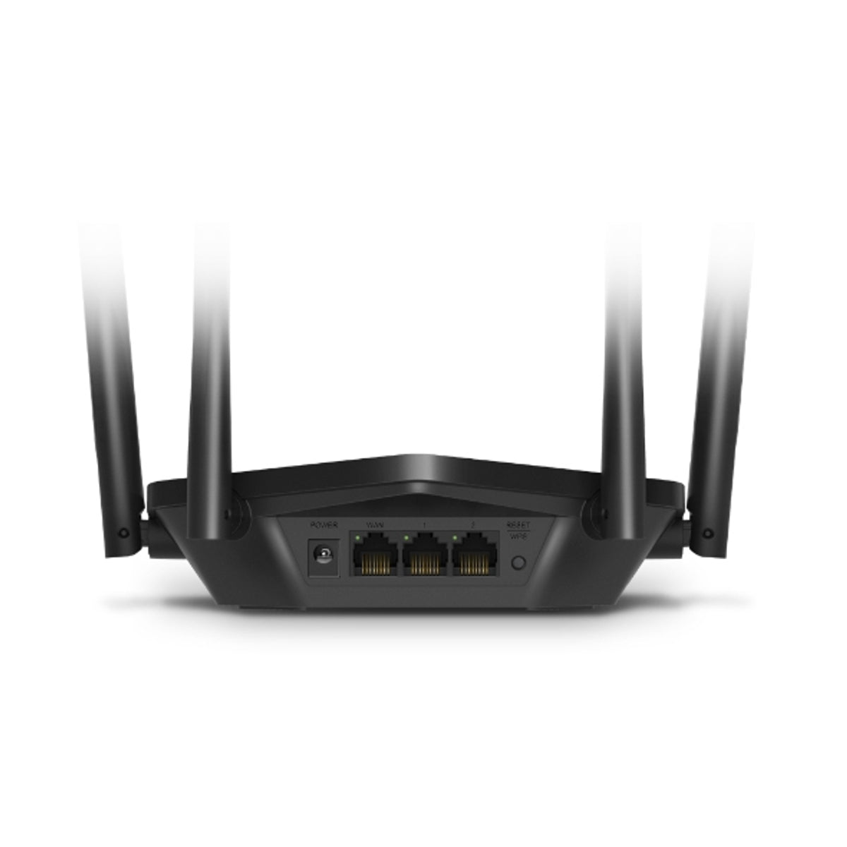 Mercusys AX1800 Dual-Band WiFi 6 Router, Wi-Fi 6 (802.11ax), Dual-band (2.4 GHz / 5 GHz), Ethernet LAN, Black, Tabletop router