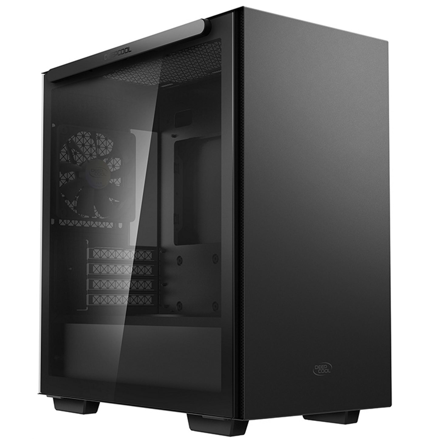 DeepCool MACUBE 110 Case, Home & Business, Black, Micro Tower, 2 x USB 3.0, Tempered Glass Side Window Panel, Micro ATX, Mini-ITX - PC Gear UK