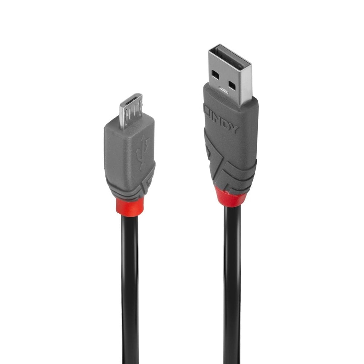 Lindy 36730 0.2m USB 2.0 Type A to Micro-B Cable, Anthra Line - PC Gear UK