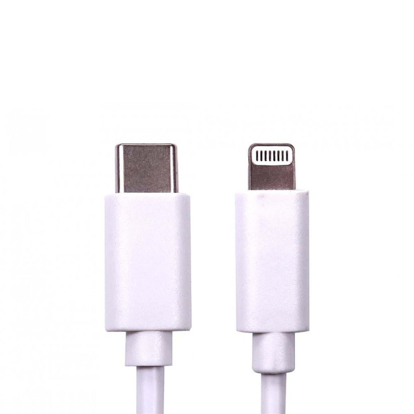 TARGET NLMOB-C-LT-2M Data Cable, USB 2.0 Type-C (M) to Apple Lightning (M), 2m, White, MFI Certified, 9V 2.2A Charging Power, White PVC Jacket, OEM Polybag Packaging - PC Gear UK