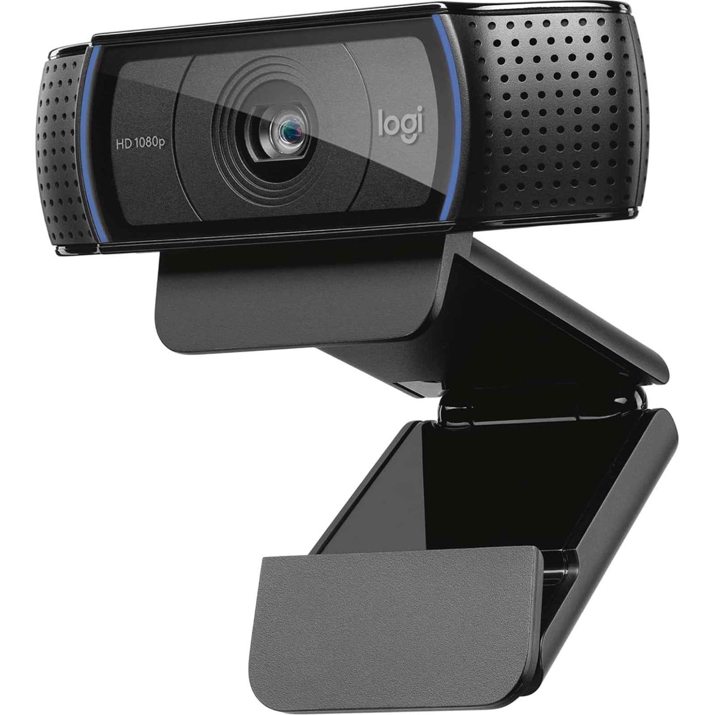 Logitech C920S HD Pro Webcam, Full HD 1080p/30fps Video Calling, Clear Stereo Audio, HD Light Correction, Privacy Shutter, Streaming, Works With Skype,Zoom,FaceTime - Black