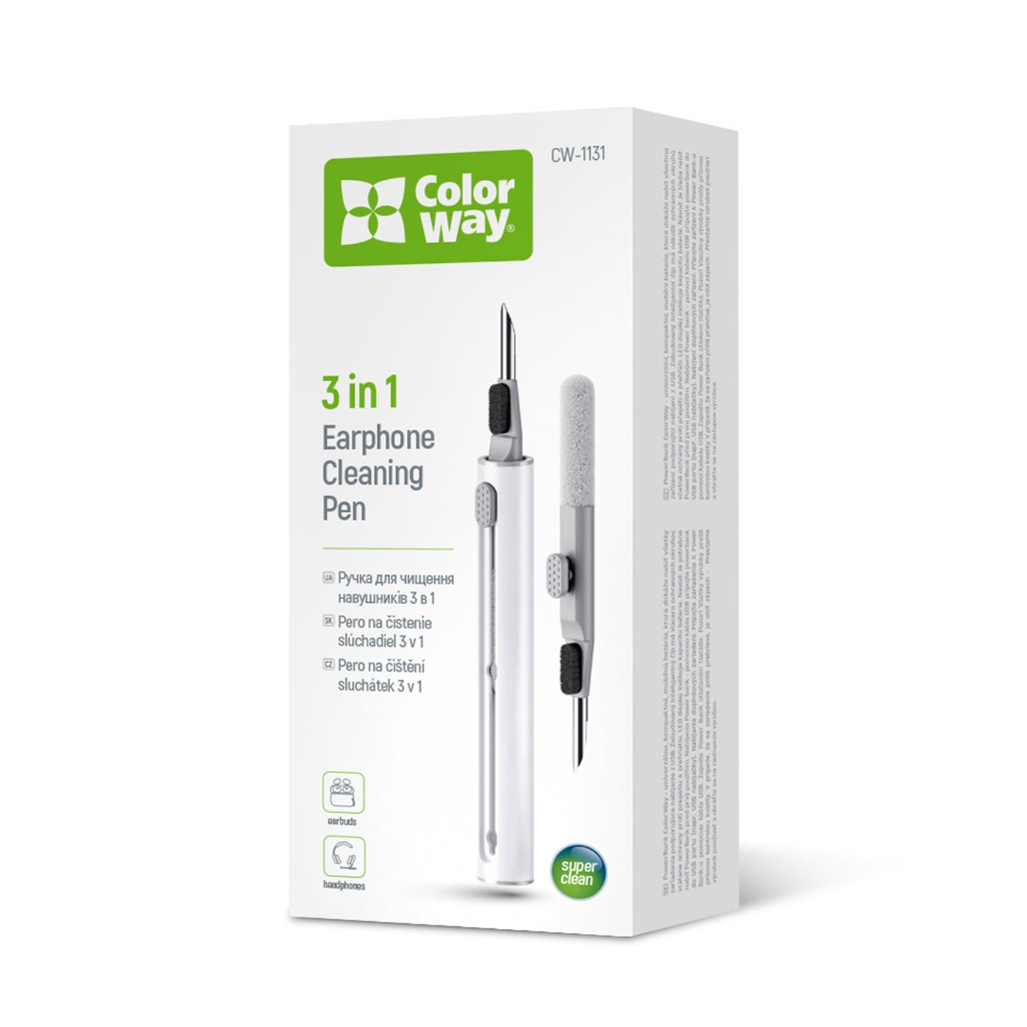 ColorWay 3-in-1 Headphone Cleaning pen - PC Gear UK