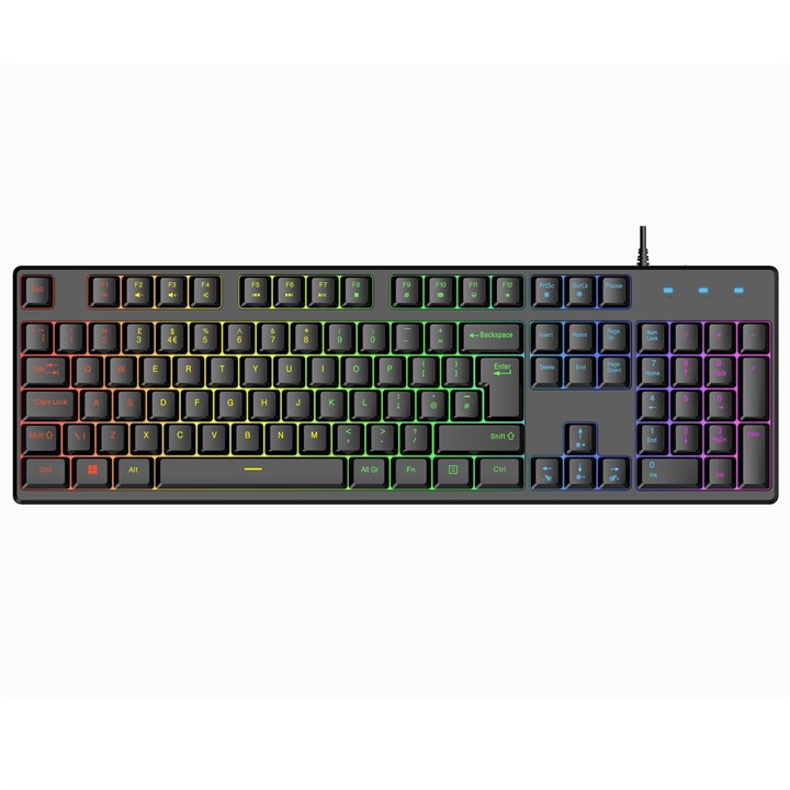 Vida Rebel 2-in-1 RGB Gaming Keyboard & Mouse Combo - UK QWERTY, Black