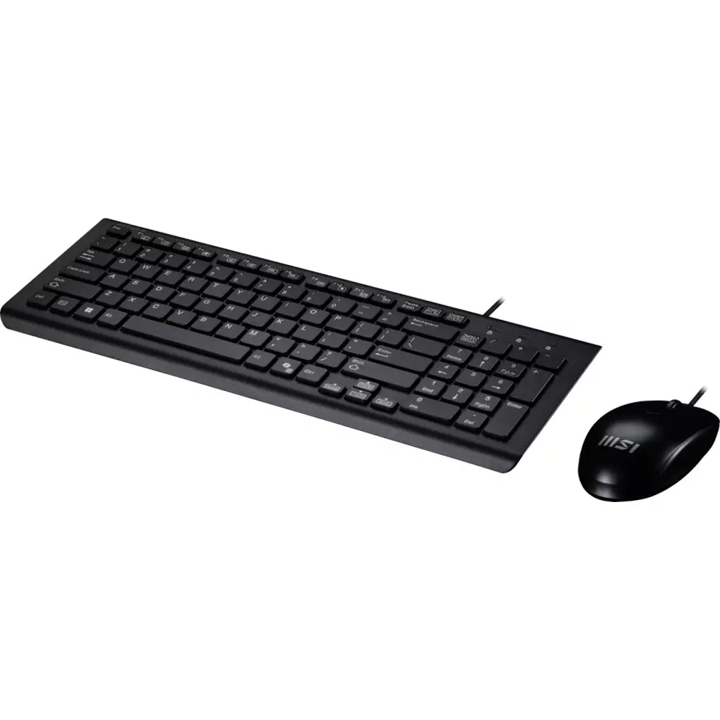 MSI Copilot Pro Wired Keyboard & Mouse Combo - UK QWERTY, 99 Keys, Black