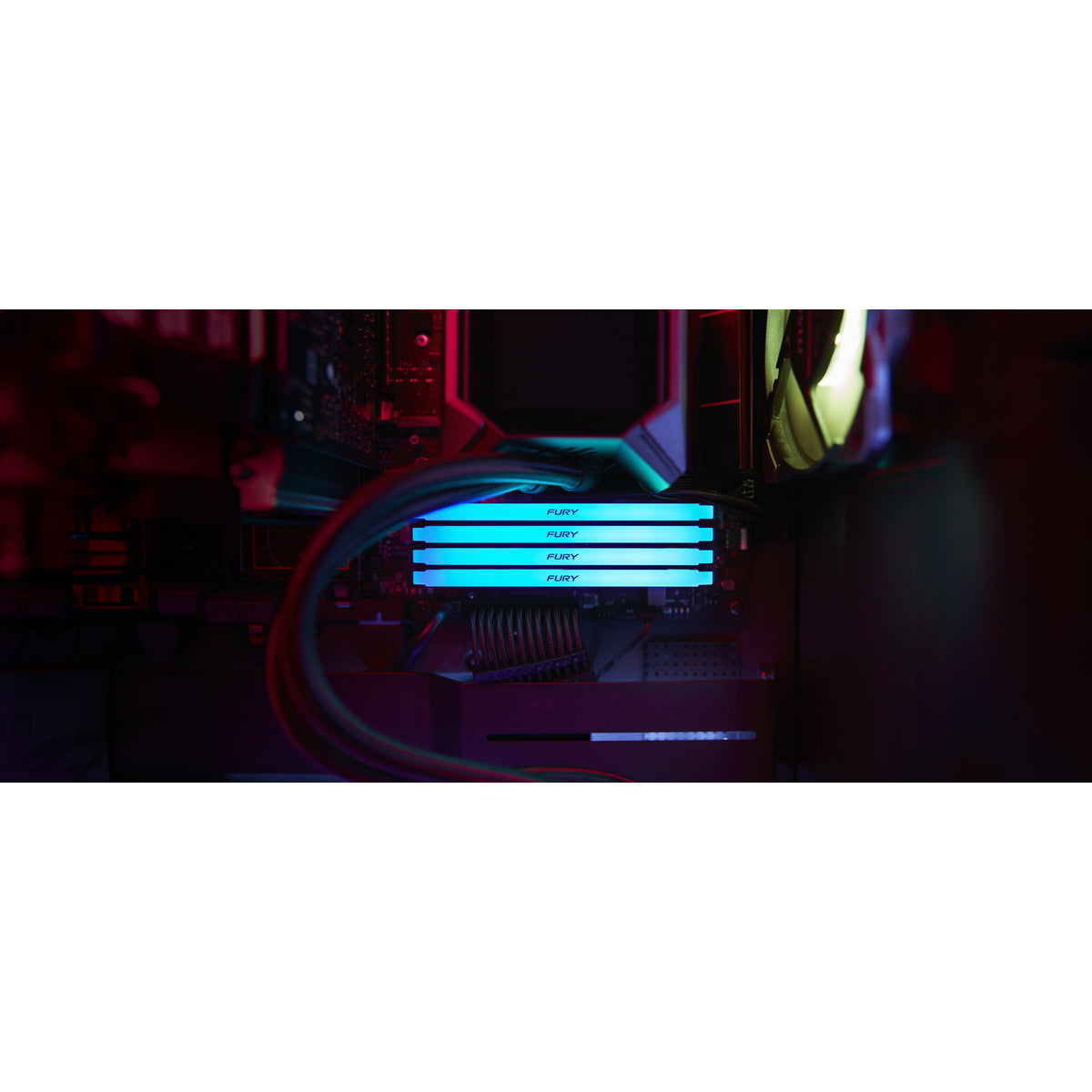 Kingston Technology FURY Beast 16GB 3200MT/s DDR4 CL16 DIMM (Kit of 2) RGB, 16 GB, 2 x 8 GB, DDR4, 1600 MHz, 288-pin DIMM