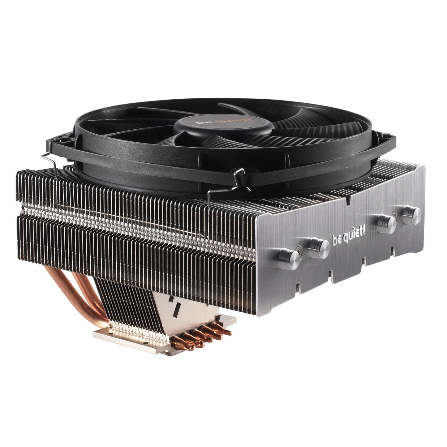 be quiet! Shadow Rock TF 2 Fan CPU Cooler, Universal Socket, Silence-Optimized 135mm PWM Black Cooling Fan, 1400RPM, 5 Heat Pipes, 160W TDP, Space Saving Top-Flow Design - PC Gear UK