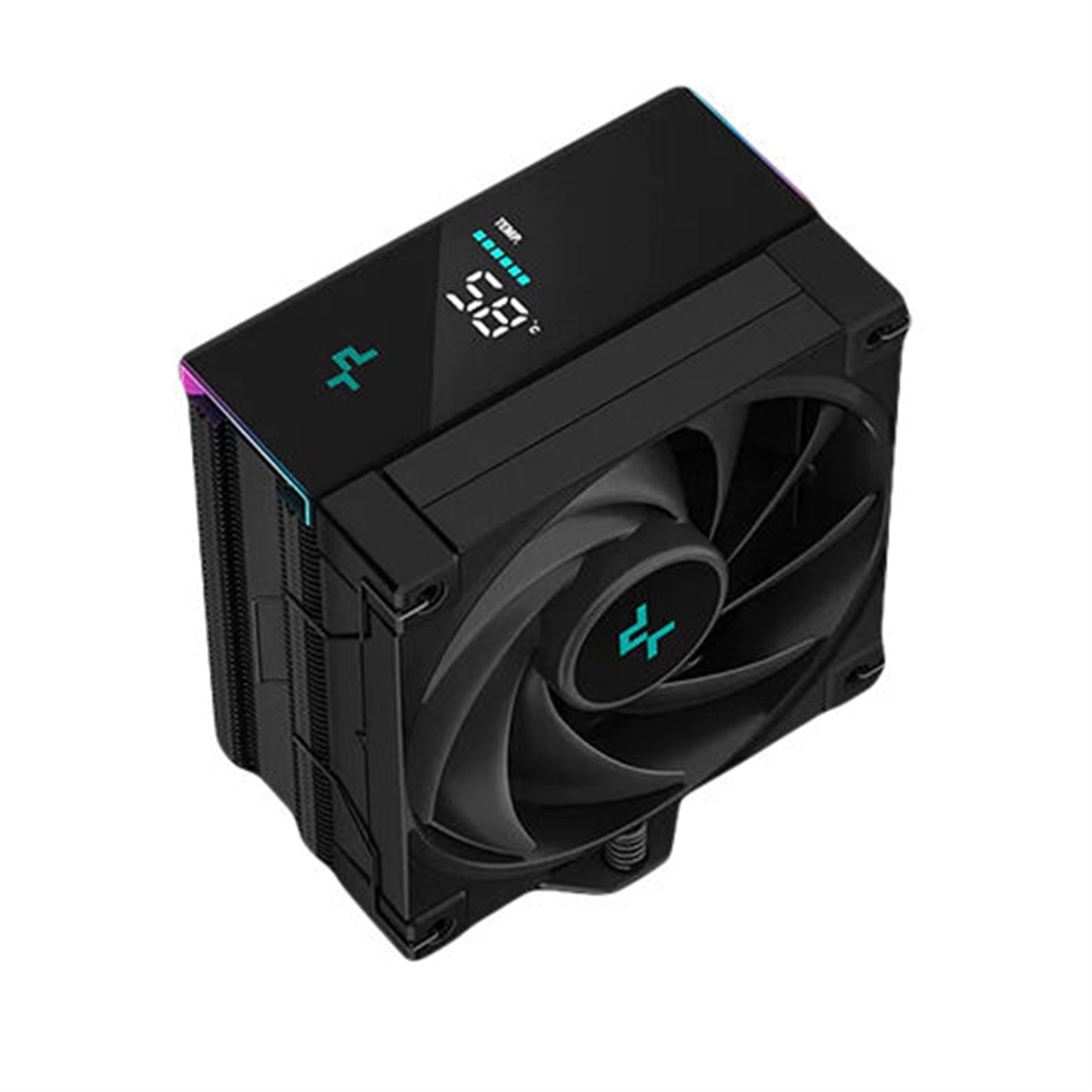 DeepCool AK400 Digital CPU Cooler, 1x 120mm Fan, Single Tower, ARGB, 4x Direct Touch Copper Heatpipes, Intel/AMD - PC Gear UK