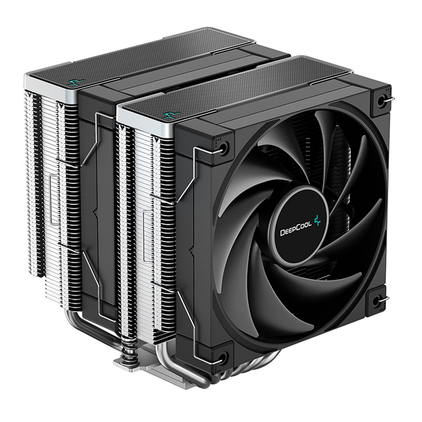 DeepCool AK620 Fan CPU Cooler, Universal Socket, Dual Powerful 120mm FDB PWM Black Fans, 1850RPM, 6 Heat Pipes, 260W Heat Dissipation Power, Unique Matrix Fin Design - PC Gear UK