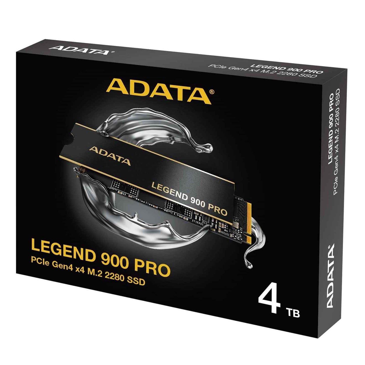 Adata Legend (SLEG-900P-4TCS) 900 PRO PCIe Gen4 x4 M.2 2280 Solid State Drive, R/W speed up to 7,400/6,500 MB/s, 5-year limited warranty